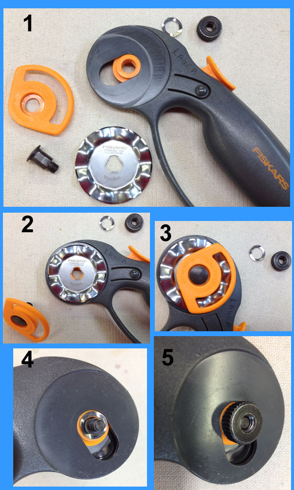 How to Load Decorative Blades onto Rotary Cutter Handles